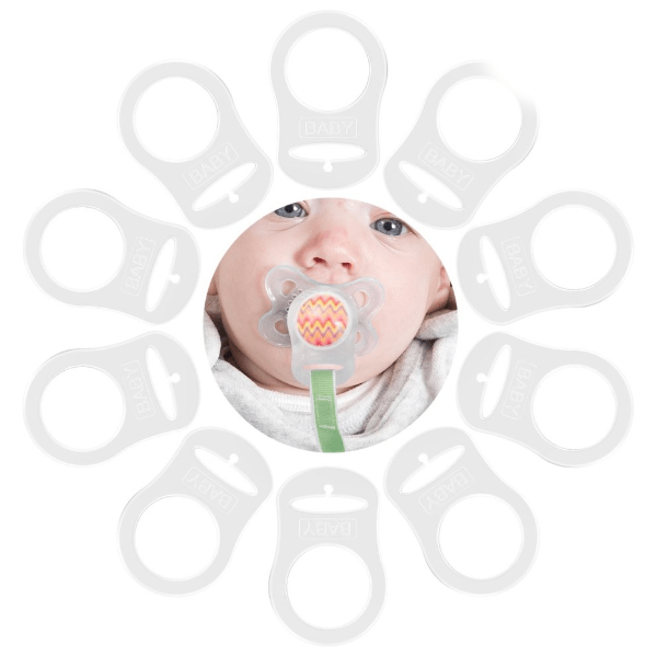 Sleepytot Pacifier Adapters for Mam, Nuk and other button type Dummies