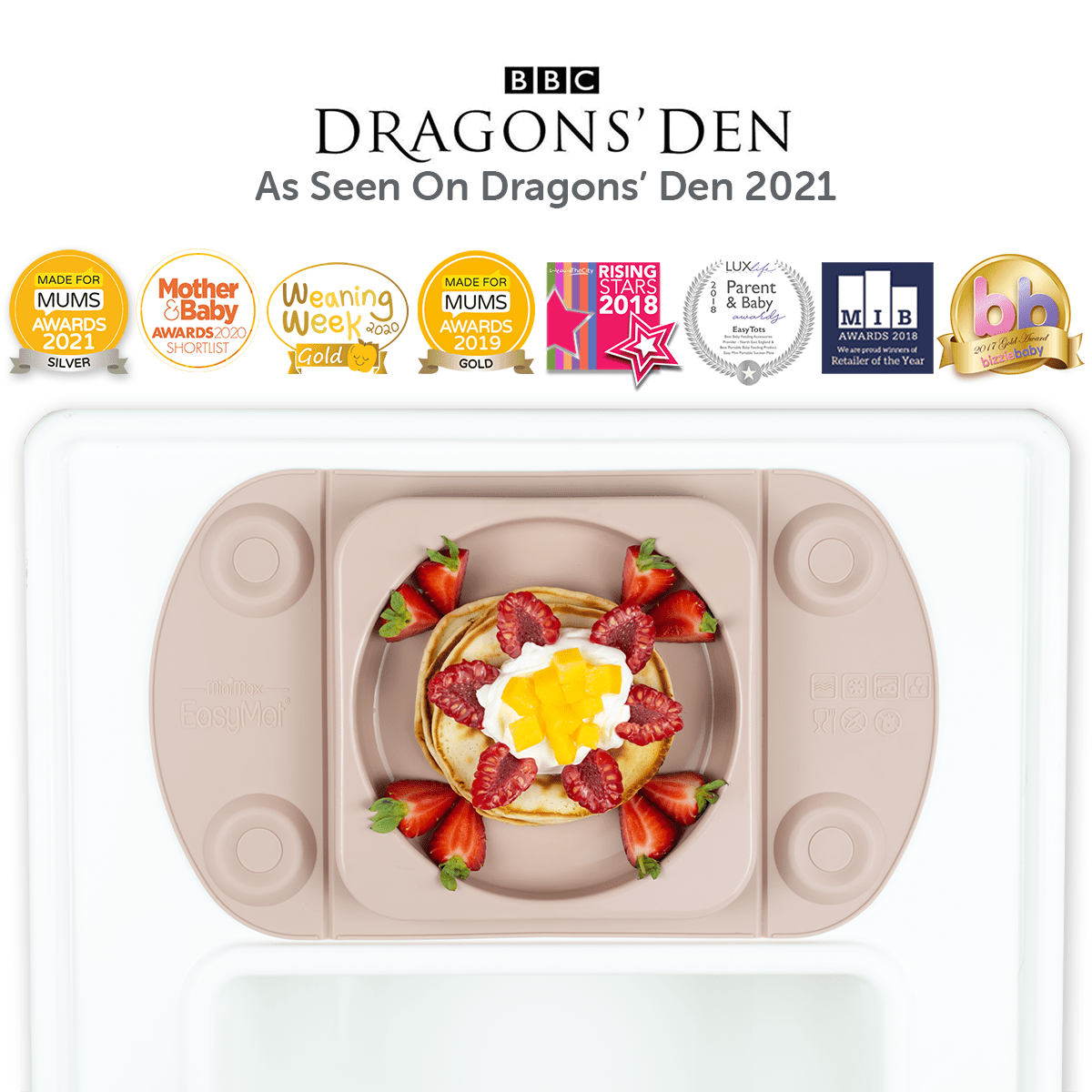 Easymat MiniMax Open Baby Suction Plate 5 Points of Suction