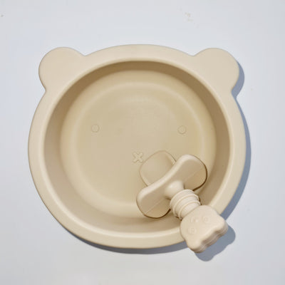 Sleepytot Teddy Silicone Suction Feeding Set -Plate, Bowl & Cutlery